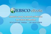 EBSCO's ebook Academic Collection and Clinical Collection Today – 30 June 2020