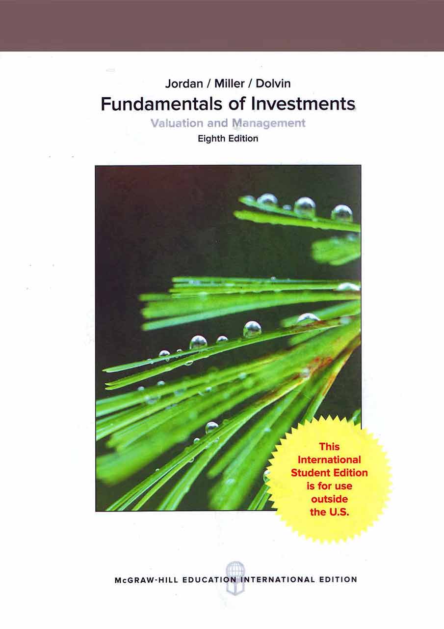 Fundamentals Of Investments - Valuation And Management Eight Edition ...