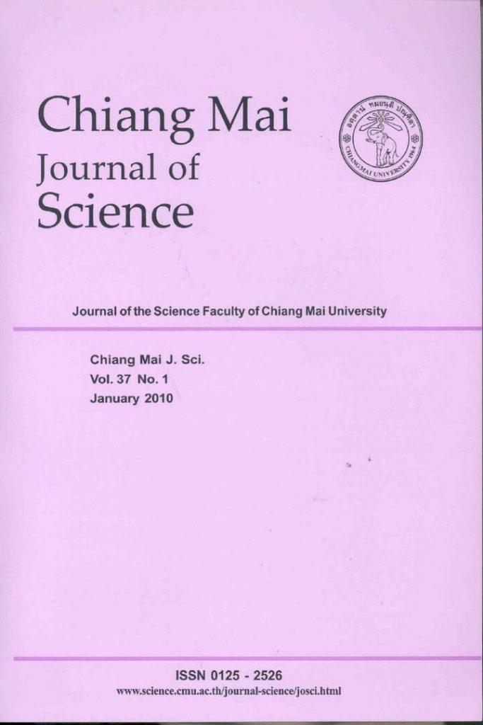 Chiang Mai Journal of Science