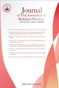 Journal of Thai Association of Radiation Oncology