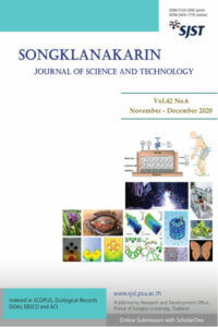 Songklanakarin Journal of Science and Technology