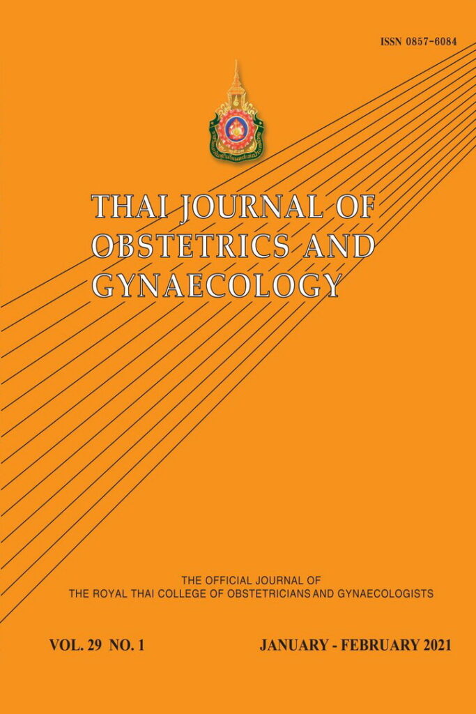 Thai Journal of Obstetrics and Gynaecology