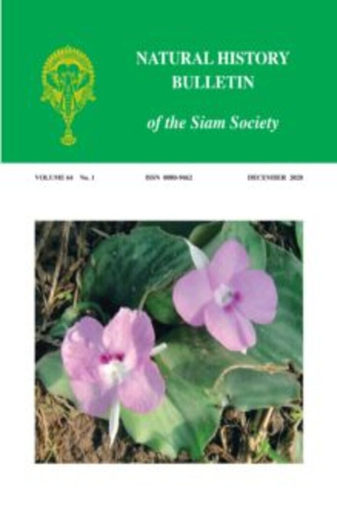 The Natural History Bulletin of the Siam Society